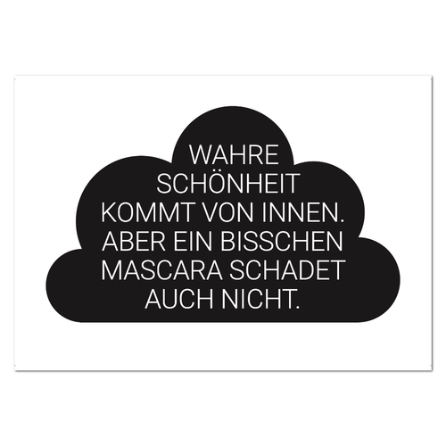 Postkarte "Wahre Schönheit kommt von innen" - 10er VE
