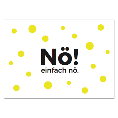 Postkarte "Nö! Einfach nö!" - 10er VE