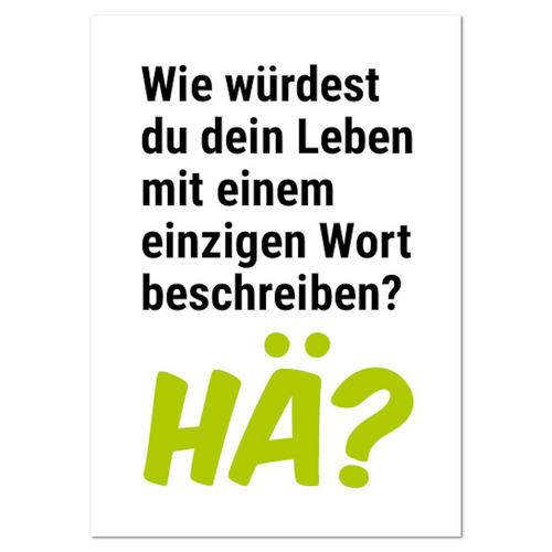 Postkarte "Hä?" - 10er VE