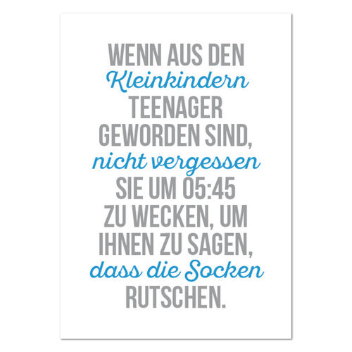 Postkarte "05:45" - 10er VE