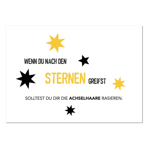 Postkarte "Wenn du nach den Sternen greifst" - 10er VE