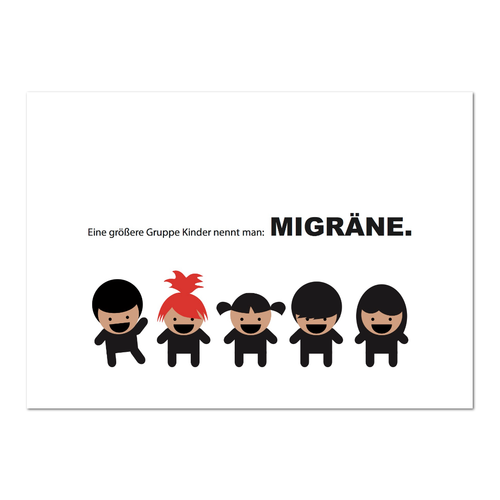 Postkarte "Migräne" - 10er VE
