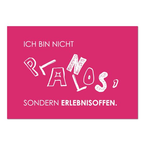 Postkarte "Ich bin nicht planlos" - 10er VE