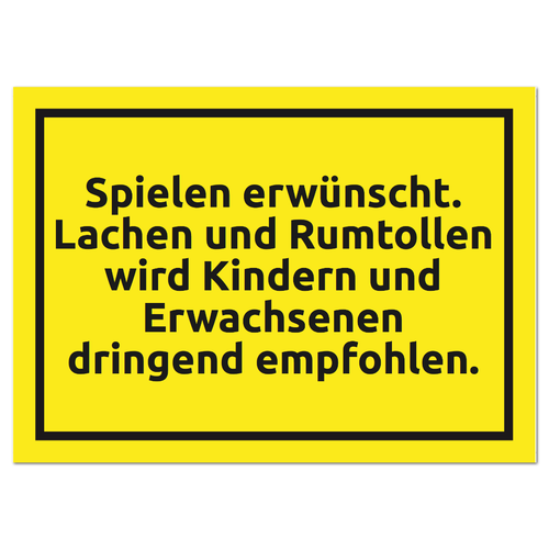 Postkarte "Spielen erwünscht" - 10er VE