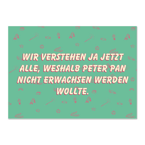 Postkarte "Peter Pan" - 10er VE