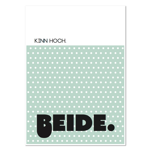 Postkarte "Kinn hoch - beide!" - 10er VE