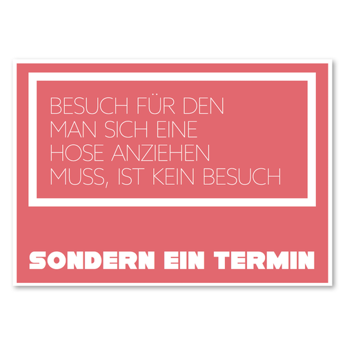 Postkarte "Termin" - 10er VE