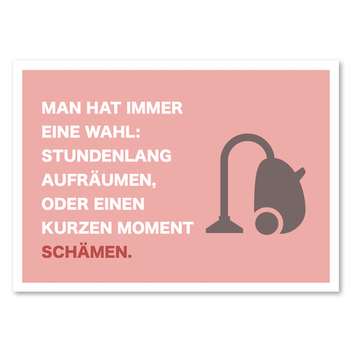 Postkarte "Man hat immer die Wahl" - 10er VE