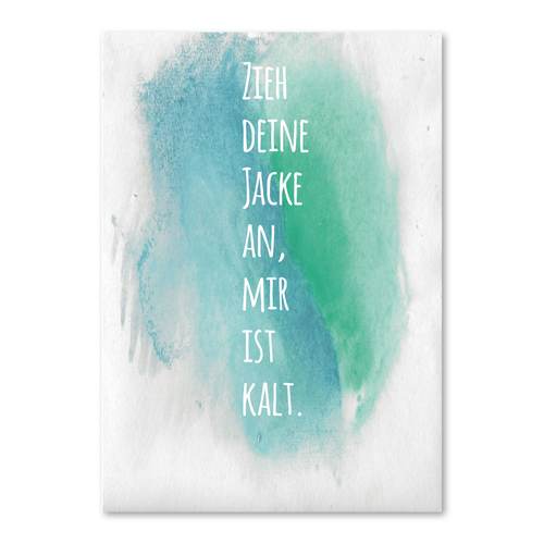 Postkarte "Zieh deine Jacke an" - 10er VE