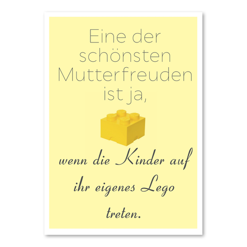 Postkarte "Die schönsten Mutterfreuden" - 10er VE