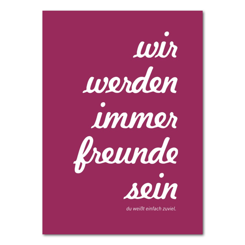 Postkarte "Für immer Freunde" - 10er VE