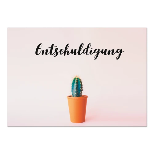 Postkarte "Entschuldigung" - 10er VE