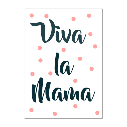 Postkarte "Viva la Mama" - 10er VE