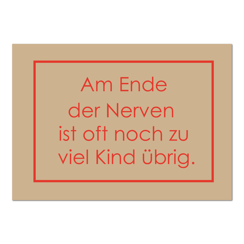Postkarte "Am Ende der Nerven" - 10er VE