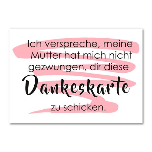 Postkarte "Dankeskarte" - 10er VE