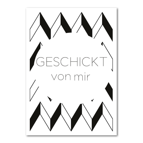 Postkarte "Geschickt von mir" - 10er VE