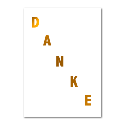 Postkarte "Danke" - 10er VE