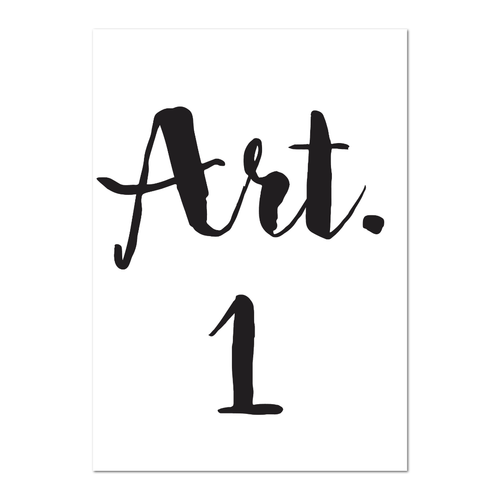 Postkarte "Art. 1" - 10er VE