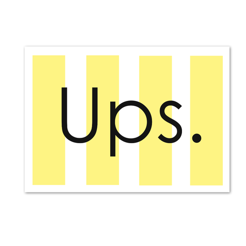 Postkarte "Ups" - 10er VE