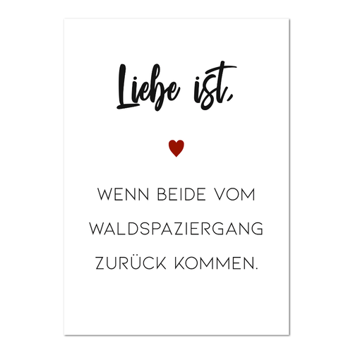 Postkarte "Liebe ist" - 10er VE