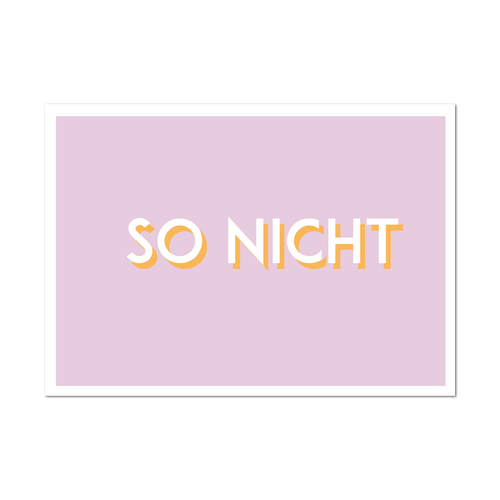 Postkarte "So nicht" - 10er VE