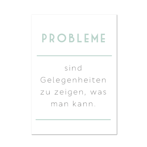 Postkarte "Probleme" - 10er VE