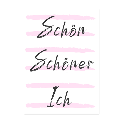 Postkarte "Schön, schöner, Ich" - 10er VE