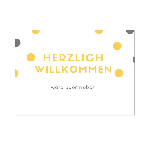 Postkarte "Herzlich Willkommen" - 10er VE