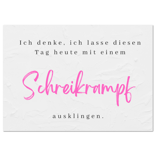 Postkarte "Schreikrampf" - 10er VE
