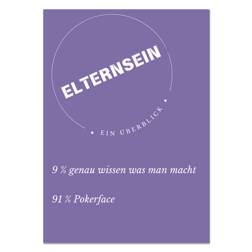 Postkarte "Elternsein - ein Überblick"