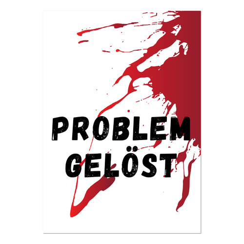 Postkarte "Problem gelöst" - 10er  VE