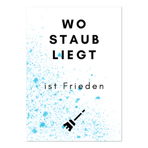 Postkarte "Wo Staub liegt ist Frieden" - 10er VE