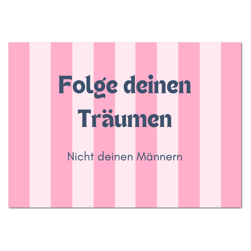 Postkarte "Folge deinen Träumen" - 10er VE