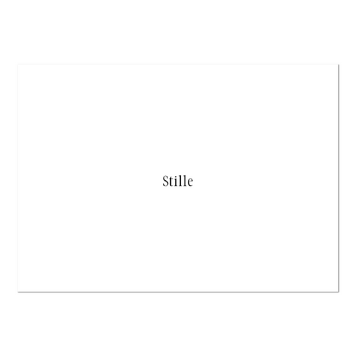 Trauerkarte "Stille" - 10er VE