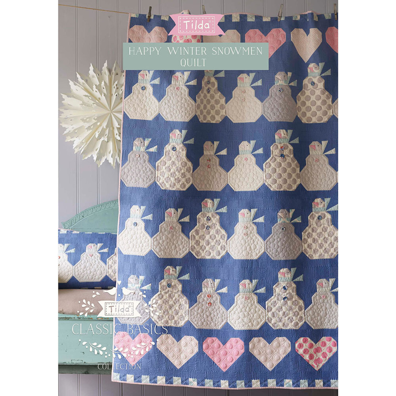 TILDA Happy Winter Snowmen Quilt