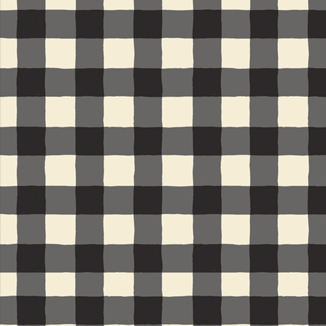 Gray Grey Plaid Gingham Check Tartan Patchwork Fabric