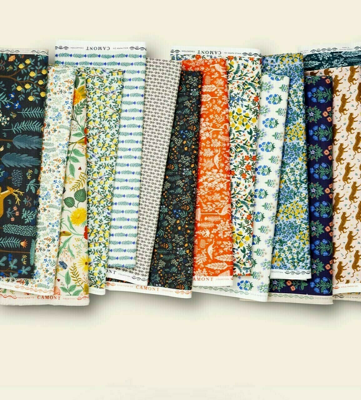 RIFLE PAPER CO CAMONT, Menagerie in Black Metallic Elegante Virgule