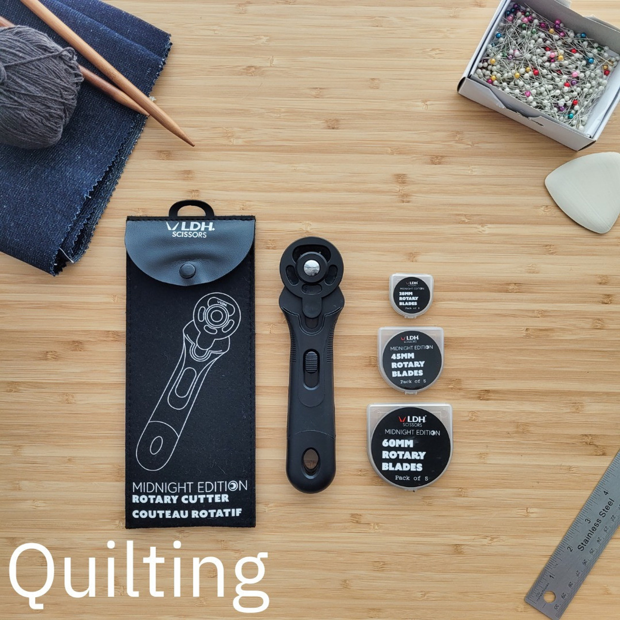 LDH SCISSORS 45mm Midnight Edition Rotary Blade (Pack of 1 blade