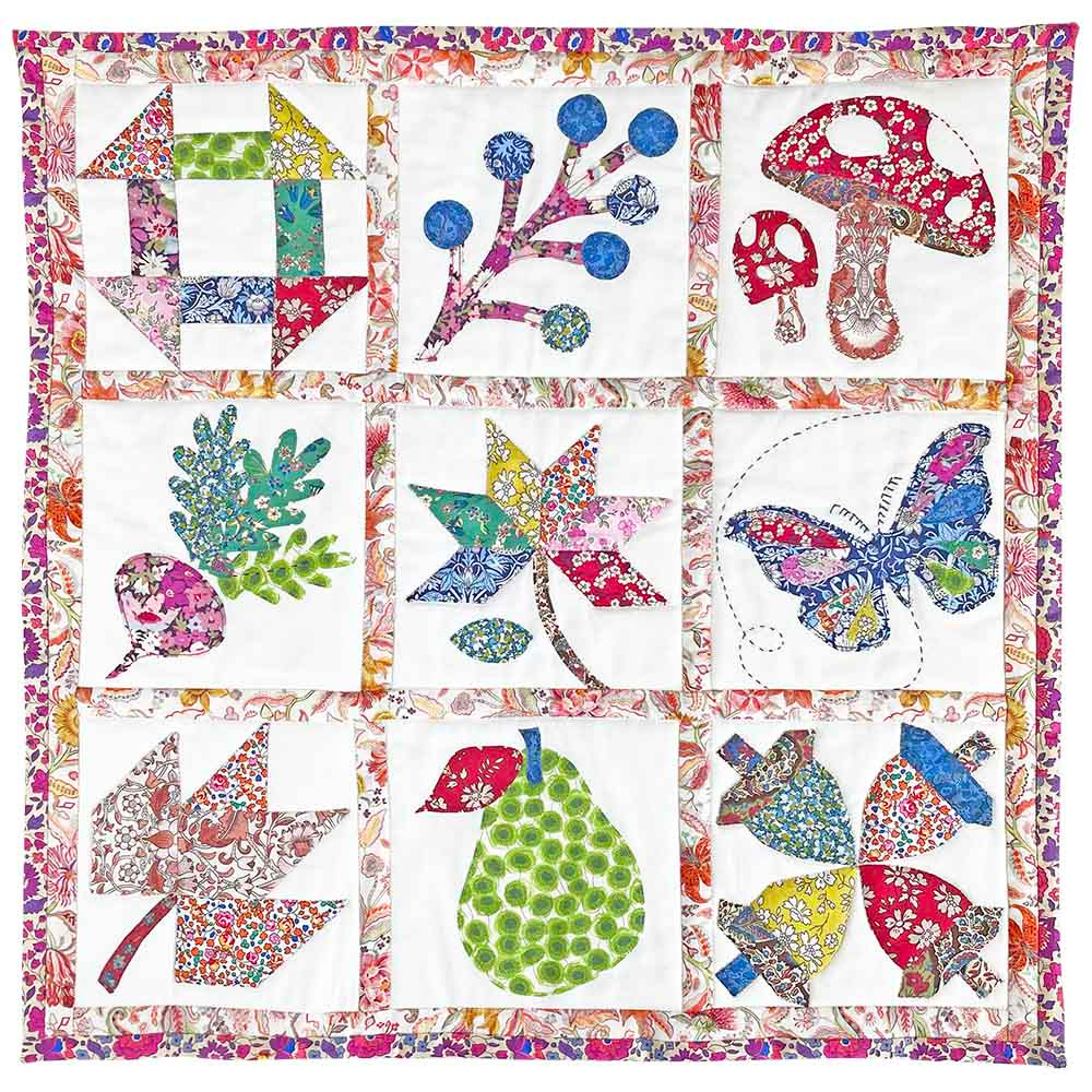 LIBERTY FABRICS, Alice Caroline Exclusive - Autumnal Mini Sampler Quilt Kit