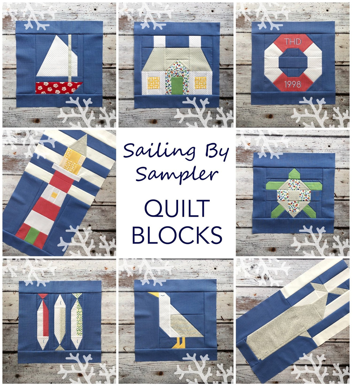 SAILING BY Quilt Pattern Book