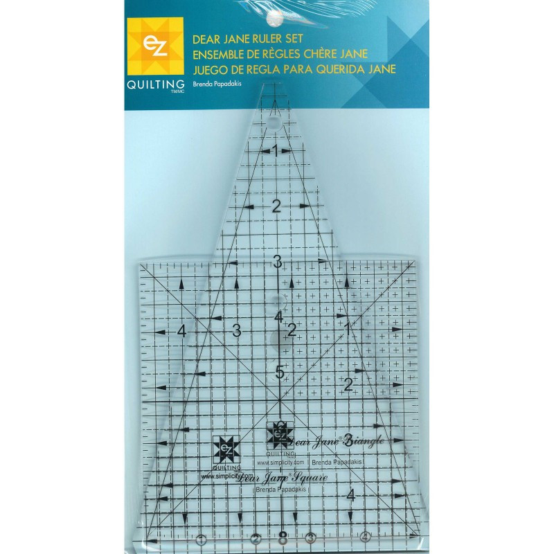 EZ Dear Jane Ruler Set Tool - Acrylic Templates (Set of 2) - ELEGANTE ...