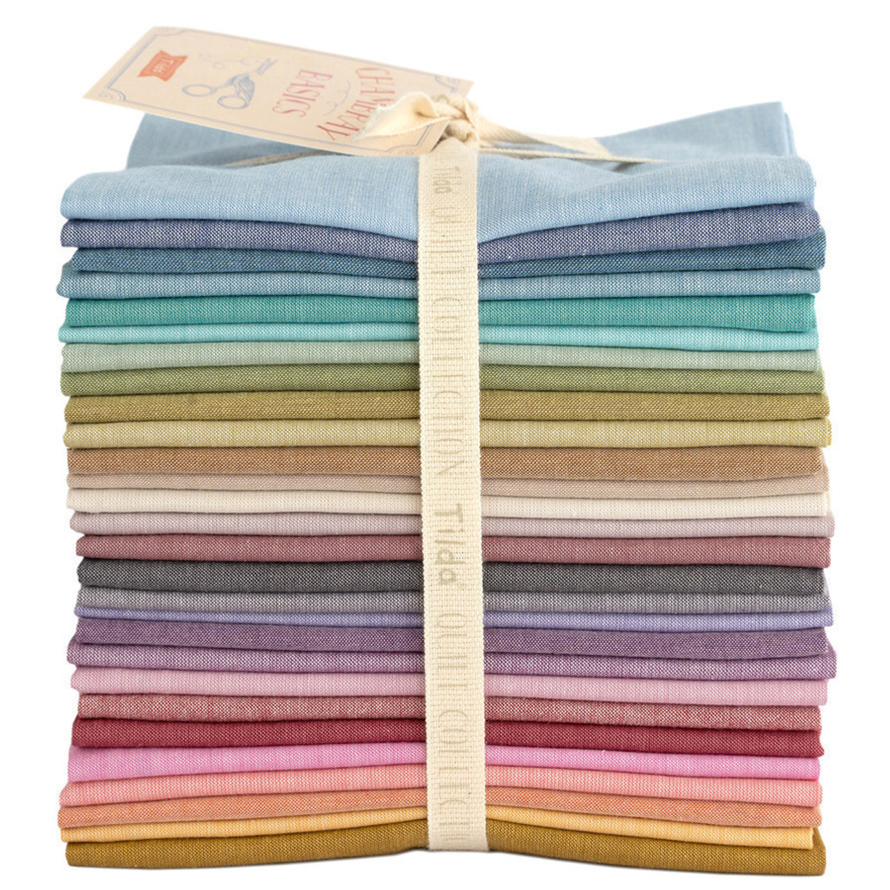 TILDA CHAMBRAY BASICS, FQ Bundle of 28 fabrics  (COMPLETE COLLECTION)