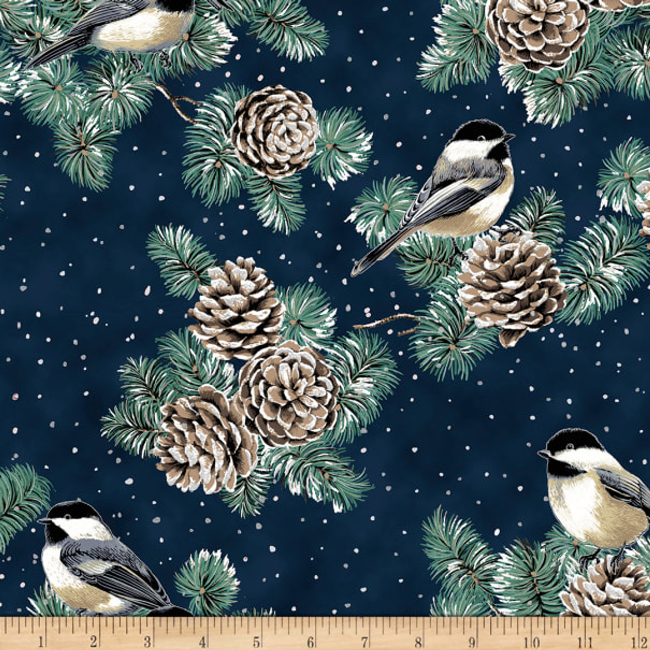 HOFFMAN, FIRST SNOWFALL Chickadees