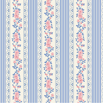 TILDA SOMETHING BLUE Blenders, Claramay Blue - by the half-meter