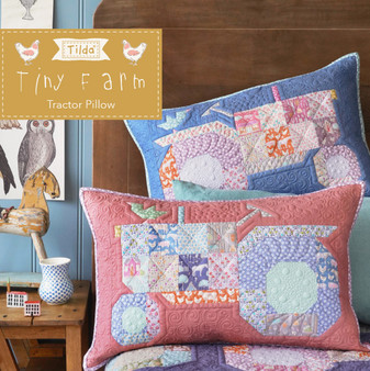 TILDA TINY FARM, Tractor Pillow Kit - Elegante Virgule Canada - Canadian Fabric shop, Quilting Cotton, TILDA Basic Classics Quilt, Patchwork