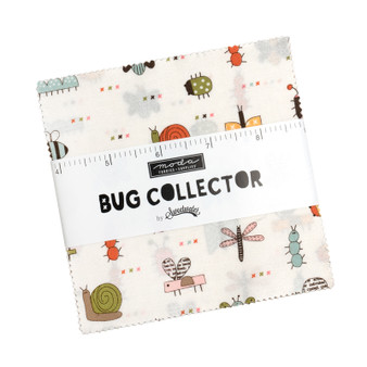 MODA FABRICS SWEETWATER, BUG COLLECTOR, Charm Pack 42 pcs 5" x 5" (12,5 x 12,5 cm) (ENTIRE COLLECTION) - Elegante Virgule Canada