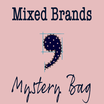 Mystery Bag MIXED BRANDS - ORANGE / CORAL Fabrics 1 lbs / 450g - ELEGANTE VIRGULE CANADA