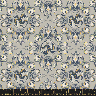 RUBY STAR SOCIETY, FIREGLOW by Sarah Watts, Emblem in Grey Metallic - ELEGANTE VIRGULE CANADA, Fire Glow