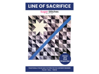 Sugar Stitch Quilt Co, LINE OF SACRIFICE Quilt Paper Pattern - ELEGANTE VIRGULE CANADA