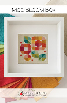 Robin Pickens MOD BLOOM BOX, Embroidery Paper Pattern - ELEGANTE VIRGULE CANADA